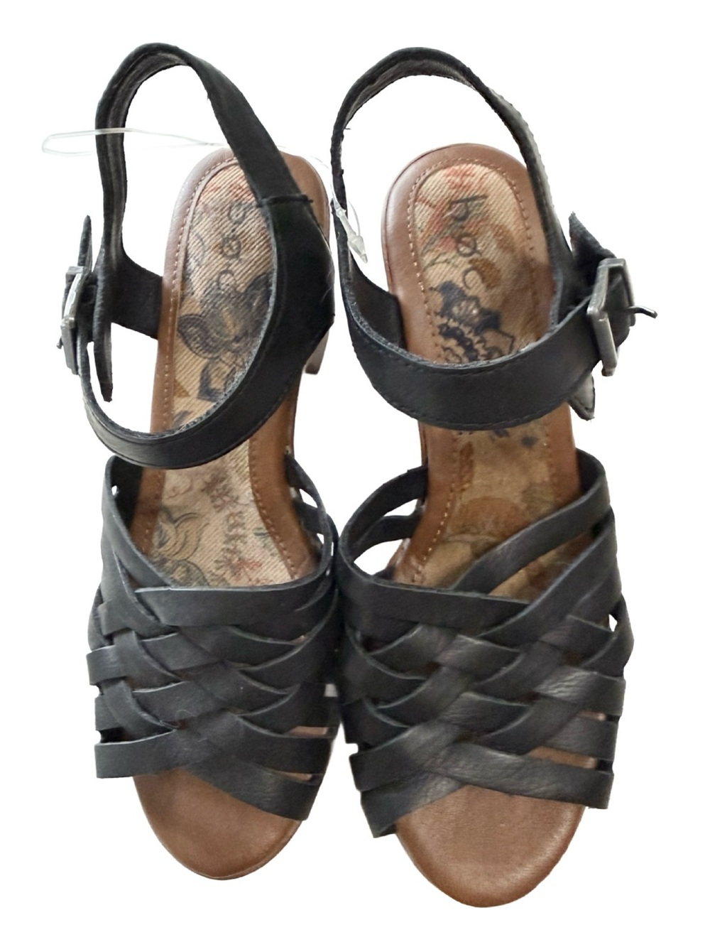 BOC Gweneth Women’s Woodgrain Wedge Sandals. NWOB. Size 7
